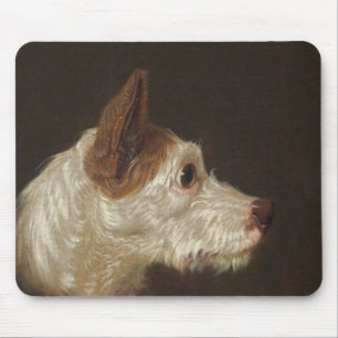 Terrier Dog's Head (by James Ward) Mouse Mat