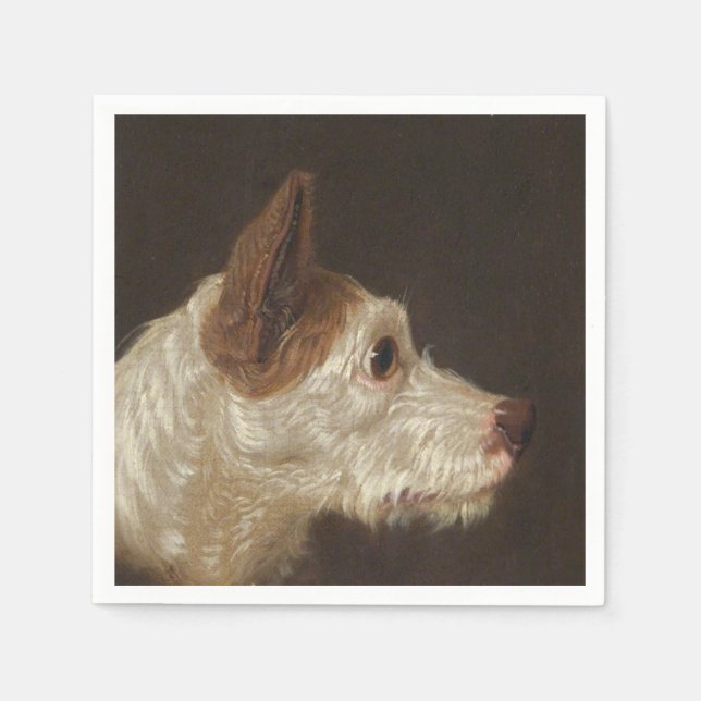 Terrier Dog's Head (by James Ward) Napkin (Front)