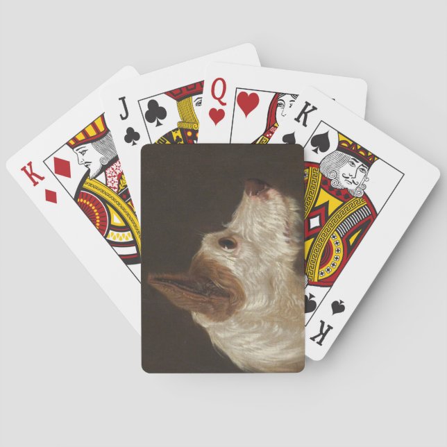 Terrier Dog's Head (by James Ward) Playing Cards (Back)