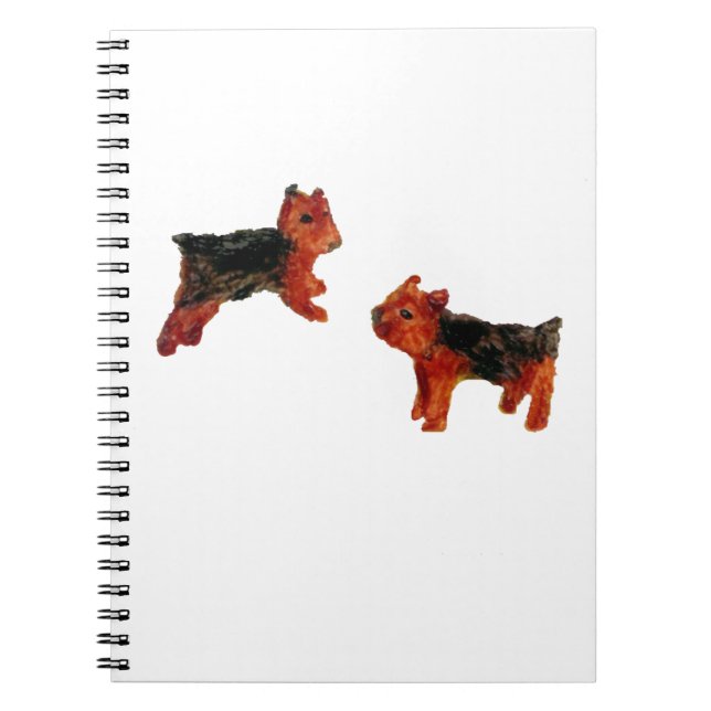 Terrier Fun Cute Dog Art Notebook (Front)