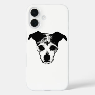 Terrier Mix Looking Up Portrait Case