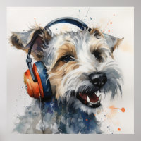  Terrier Music Factory Headphones Art