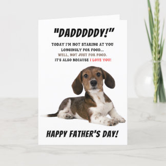 Terrier Pet dog Happy fathers card