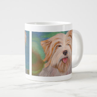 Terrier Portrait Cute Pet Dog Art Large Coffee Mug