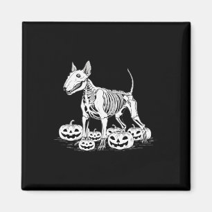 Terrier Skeleton Birthday Halloween Mens Womens Ki Magnet