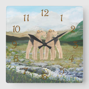 Terriers in Ireland Square Wall Clock