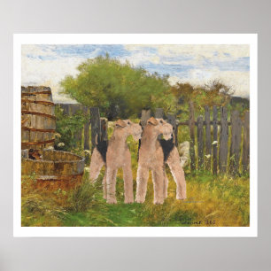 Terriers on the Farm Poster