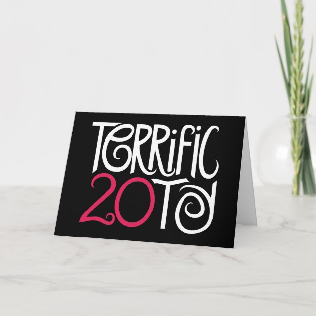 Terrific 20 Black Card (Front)