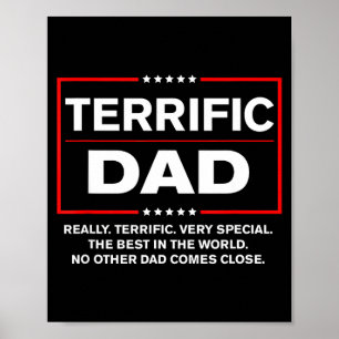Terrific Dad - Funny Donald Trump Fathers Day Poster