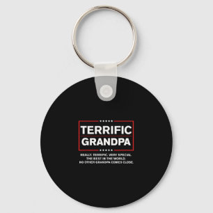 Terrific Grandpa - Funny Donald Trump Campaign Sty Key Ring