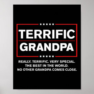 Terrific Grandpa - Funny Donald Trump Campaign Sty Poster