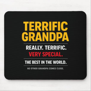 Terrific Grandpa Funny Trump Style Political Parod Mouse Mat