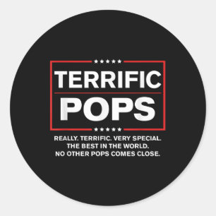 Terrific Pops - Funny Donald Trump 2020 Supporter Classic Round Sticker