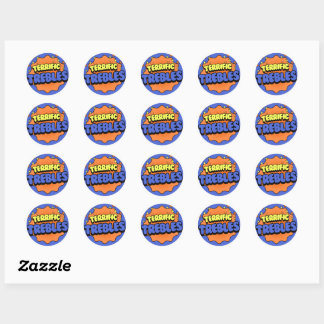 Terrific Trebles Classic Round Sticker