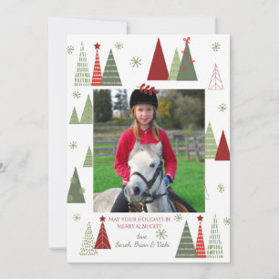 Terrific Trees Photo Holiday Card