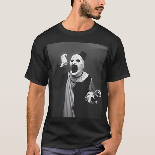Terrifier Art The Clown Horror T-Shirt (Front)