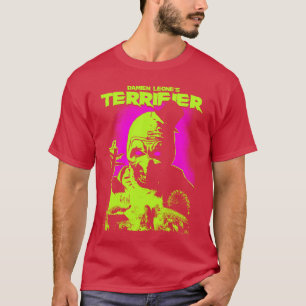 Terrifier Glowing Eyes Art Neon Poster Horror girl T-Shirt