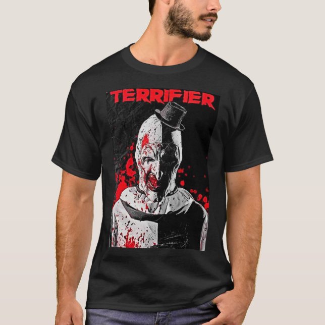 Terrifier movie horror poster art 645 T-Shirt (Front)