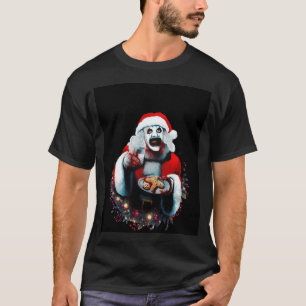 Terrifier Santa Claus Horror Fan Art 2 milk and co T-Shirt