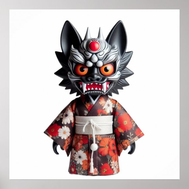 Terrifying Haunted Doll Wall Art Poster for Dark H (Front)
