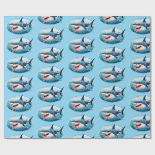 Terrifying Shark Wrapping Paper