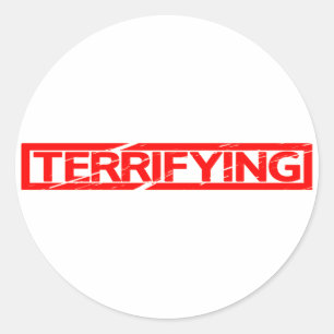 Terrifying Stamp Classic Round Sticker