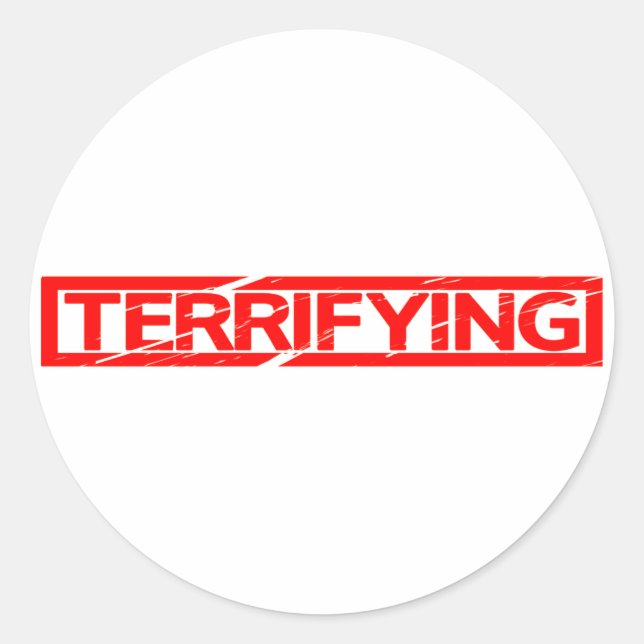 Terrifying Stamp Classic Round Sticker (Front)