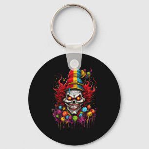Terrifying Y Evil Killer Clown Key Ring