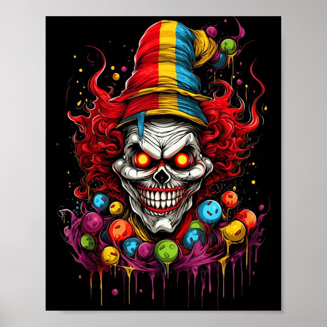 Terrifying Y Evil Killer Clown  Poster (Front)