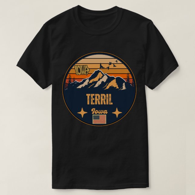 Terril, Iowa T-Shirt (Design Front)