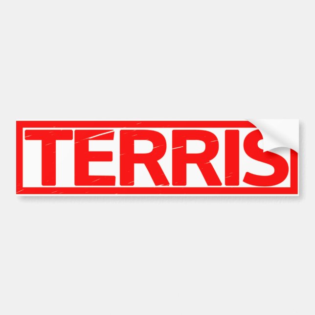 Terris Stamp Bumper Sticker (Front)