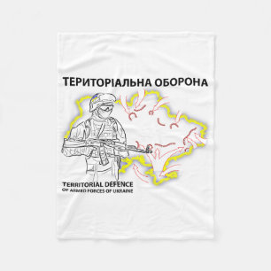 Territorial Defense Forces (ukraine) - Tro Zsu Fleece Blanket
