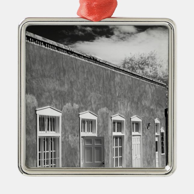 Territorial style architecture, Santa Fe, New Metal Tree Decoration (Front)