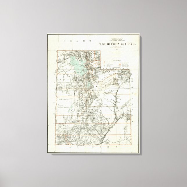 Territory of Utah 2 Canvas Print (Front)