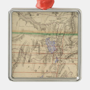 Territory of Utah Metal Tree Decoration