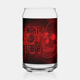 Terror Halloween  Can Glass