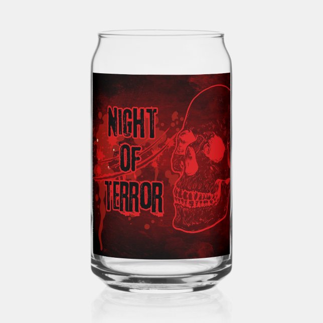 Terror Halloween  Can Glass (Front)