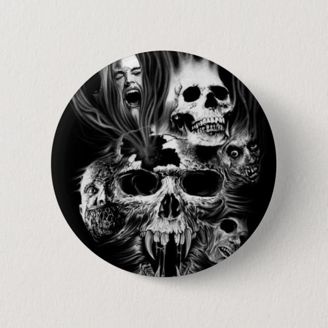 Terror of Halloween - 6 Cm Round Badge (Front)