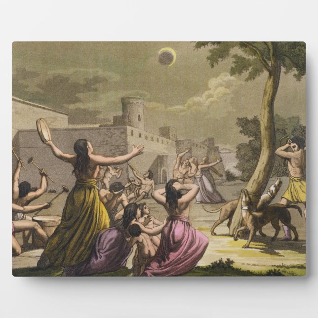 Terror of the Peruvians during an eclipse of the m Plaque (Front)