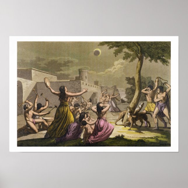 Terror of the Peruvians during an eclipse of the m Poster (Front)