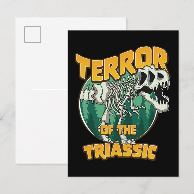 Terror of the Triassic Invitation Postcard (Front/Back)