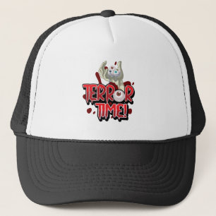 Terror Time Zombie Hand with Eyeballs Trucker Hat