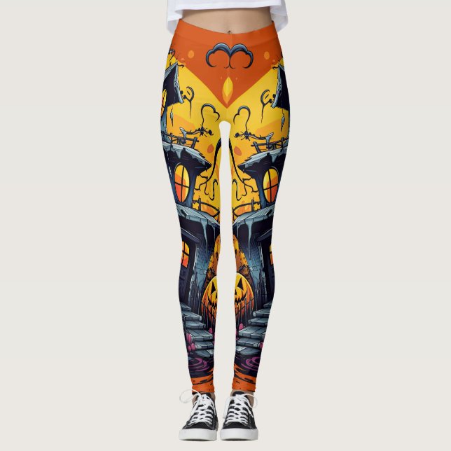 "Terror Towers" Leggings (Front)