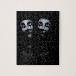 Terror twins haunted dolly product jigsaw puzzle