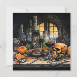 👻🍷  "Terrors & Tastings Event"! 🍷👻 Halloween  Invitation