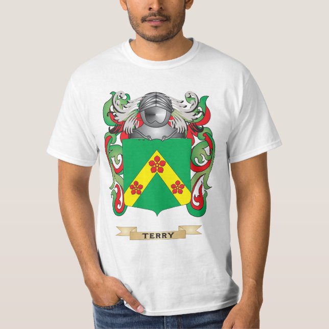 Terry Family Crest (Coat of Arms) T-Shirt (Front)
