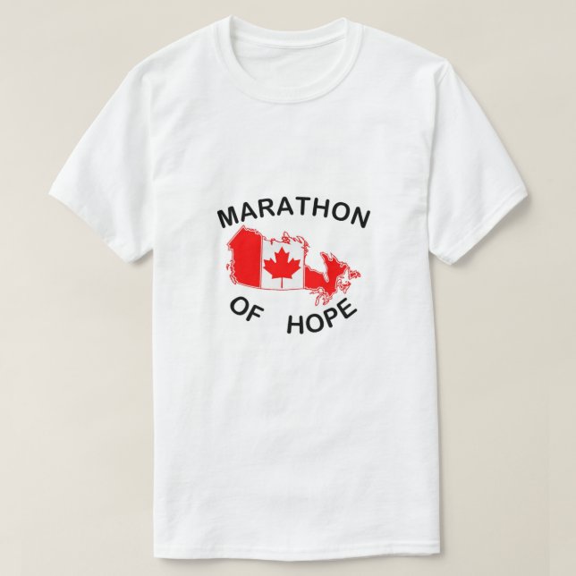 terry fox marathon of hope Canada marathon T-Shirt (Design Front)