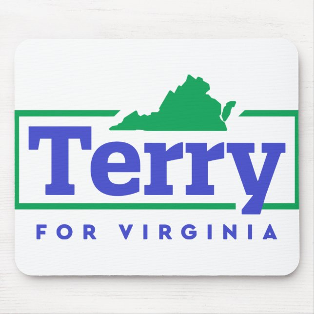 Terry McAuliffe for Virginia Governor Mouse Mat (Front)
