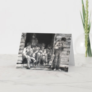 Terry Montana Children 1920's Card