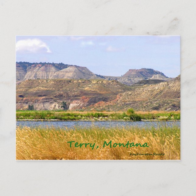 Terry, Montana Postcard (Front)